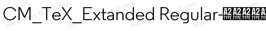CM_TeX_Extanded Regular字体转换